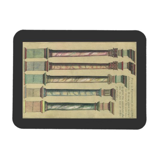  architectuur, de 5 Architecturaal Orden Magneet (Horizontaal)