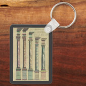  architectuur, de 5 Architecturaal Orden Sleutelhanger (Achterkant)