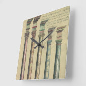  architectuur, de 5 Architecturaal Orden Vierkante Klok (Hoek)