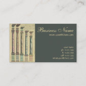  architectuur, de 5 Architecturaal Orden Visitekaartje (Voorkant)