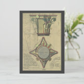 architectuur, decoratief kapitaal kroon (Staand voorkant)