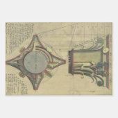 architectuur, decoratief kapitaal kroon inpakpapier vel (Voorkant 2)