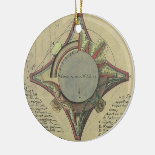  architectuur, decoratief kapitaal kroon keramisch ornament (Links)