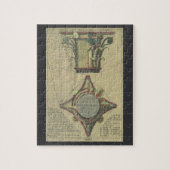  architectuur, decoratief kapitaal kroon legpuzzel (Verticaal)