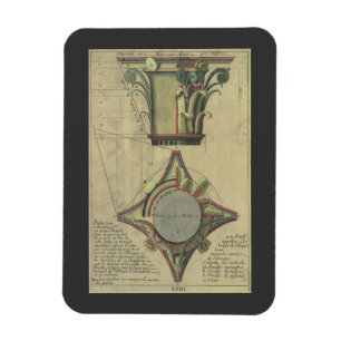 architectuur, decoratief kapitaal kroon magneet