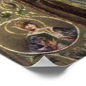  architectuur, decoratieve arm in een kerk poster (Hoek)