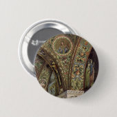  architectuur, decoratieve arm in een kerk ronde button 5,7 cm (Voorkant /achterkant)