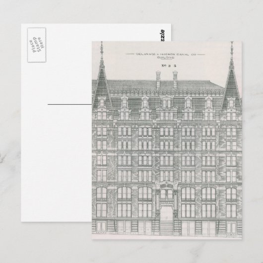  architectuur, Delaware & Hudson Canal Co. Briefkaart (Voorkant / Achterkant)