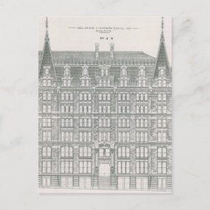  architectuur, Delaware & Hudson Canal Co. Briefkaart