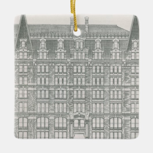  architectuur, Delaware & Hudson Canal Co. Keramisch Ornament (Voorkant)