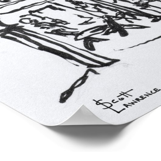 Architectuur | Dinan, Bretagne, Frankrijk Poster (Hoek)