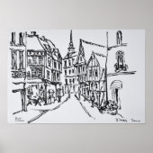 Architectuur | Dinan, Bretagne, Frankrijk Poster (Voorkant)