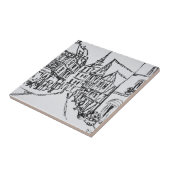 Architectuur | Dinan, Bretagne, Frankrijk Tegeltje (Zijkant)