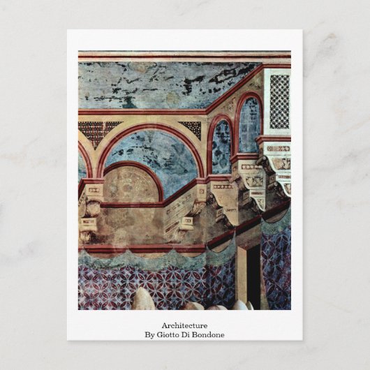 Architectuur door Giotto di Bondone Briefkaart (Voorkant)