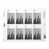 Architectuur Dubai Marina Etiket (Full Sheet)