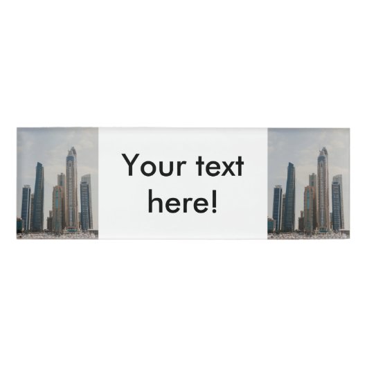 Architectuur Dubai Marina Naambadge (Voorkant)