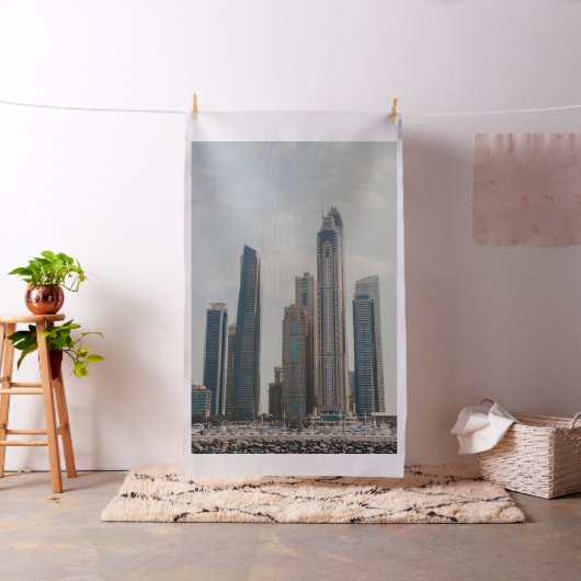Architectuur Dubai Marina Stof (Voorbeeld)