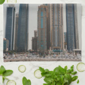 Architectuur Dubai Marina Theedoek (Gevouwen)