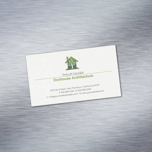 Architectuur | Eco Home Architect Magnetisch Visitekaartje (Voorbeeld)