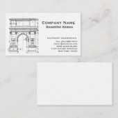 Architectuur en constructie visitekaartje (Voorkant / Achterkant)