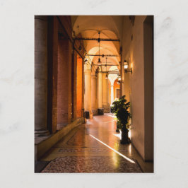 Architectuur en Portico in Bologna, Italië Briefkaart