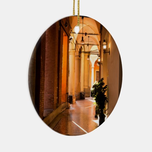 Architectuur en Portico in Bologna, Italië Keramisch Ornament (Rechts)