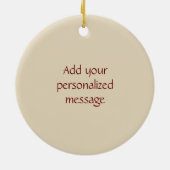 Architectuur en Portico in Bologna, Italië Keramisch Ornament (Achterkant)