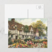 architectuur — Formele tuin Engels Katoen Briefkaart (Voorkant / Achterkant)