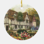 architectuur — Formele tuin Engels Katoen Keramisch Ornament (Achterkant)