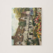 architectuur — Formele tuin Engels Katoen Legpuzzel (Verticaal)