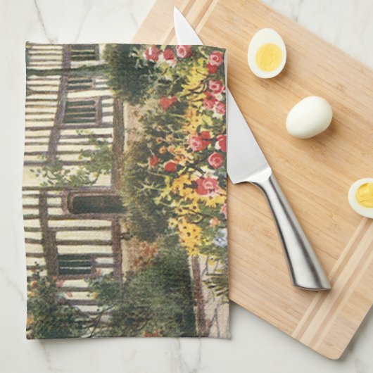 architectuur — Formele tuin Engels Katoen Theedoek (Quarter Fold)