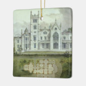 architectuur, Franse "Chateau Floor Plans" Keramisch Ornament (Links)