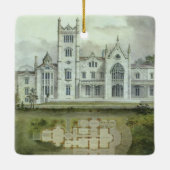 architectuur, Franse "Chateau Floor Plans" Keramisch Ornament (Achterkant)