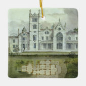  architectuur, Franse "Chateau Floor Plans" Keramisch Ornament (Voorkant)