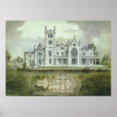 architectuur, Franse "Chateau Floor Plans" Poster (Voorkant)