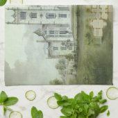 architectuur, Franse "Chateau Floor Plans" Theedoek (Gevouwen)