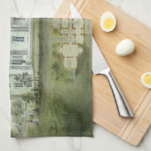 architectuur, Franse "Chateau Floor Plans" Theedoek (Quarter Fold)