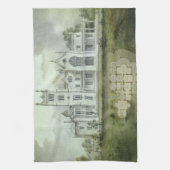 architectuur, Franse "Chateau Floor Plans" Theedoek (Verticaal)