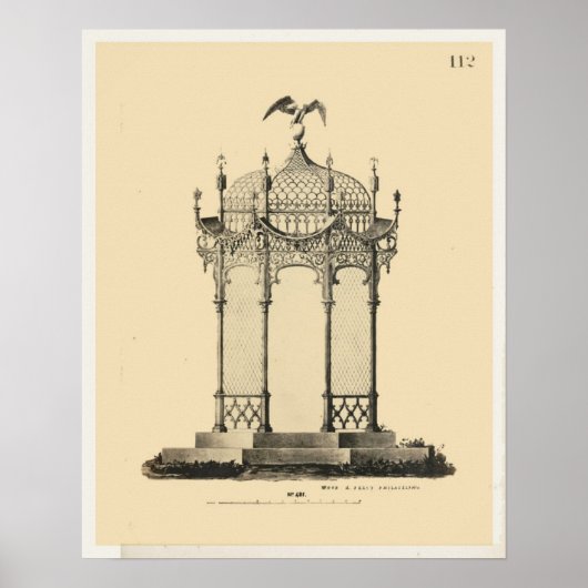 architectuur Gazebo Plans Poster (Voorkant)