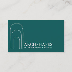 Architectuur Geometrie Interieur Ontwerper groen Visitekaartje