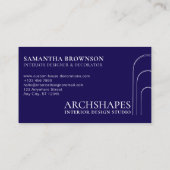 Architectuur Geometrie Interieurontwerper Marine Visitekaartje (Achterkant)
