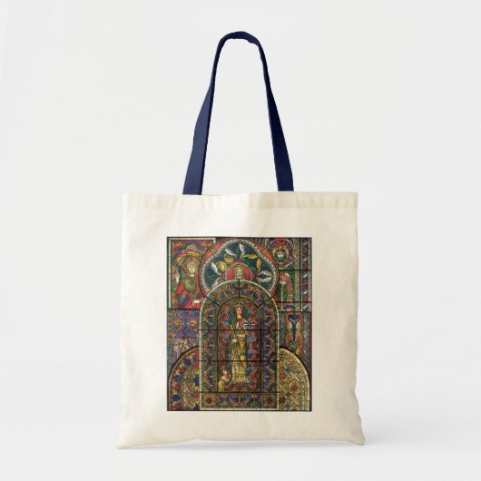 architectuur, Glas in lood kerkvenster Tote Bag (Voorkant)