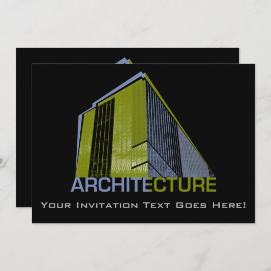 Architectuur Grafisch Kaart (Voorkant / Achterkant)