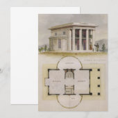  architectuur, Griekse uitnodiging Villa (Voorkant / Achterkant)