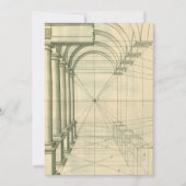  architectuur, het Perspectief van de Kolommen van (Voorkant)