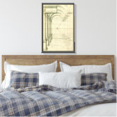  architectuur, het Perspectief van de Kolommen van Canvas Afdruk (Insitu (Slaapkamer))