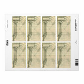 architectuur, het Perspectief van de Kolommen van Etiket (Full Sheet)