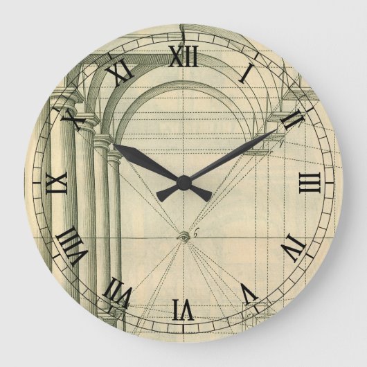  architectuur, het Perspectief van de Kolommen van Grote Klok (Voorkant)