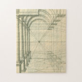  architectuur, het Perspectief van de Kolommen van Legpuzzel (Verticaal)