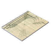  architectuur, het Perspectief van de Kolommen van Notitieboek (Linkerzijde)